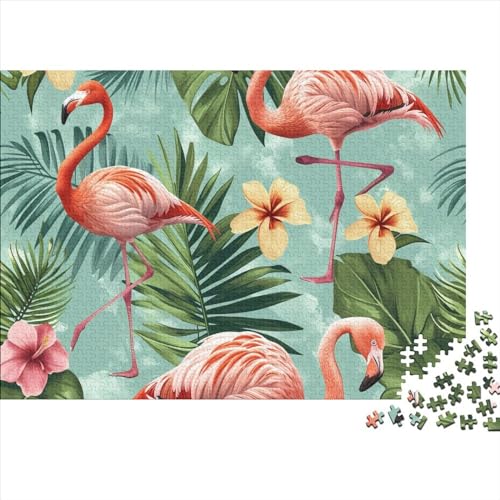 Flamingo 1000 Teile Puzzle Für Erwachsene Geschicklichkeitsspiel Stress Abbauen Home Dekoration Beautiful Animals Impossible Puzzle Geburtstagsgeschenk Für Erwachsene 1000pcs (75x50cm) von JIANQIANG