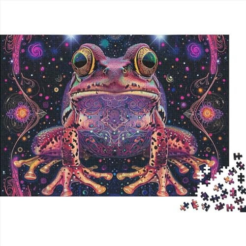 Frog 1000 Teile Puzzle Für Erwachsene Schwierigkeits Stress Abbauen Home Dekoration Protecting Animals in Crops Impossible Puzzle Geburtstagsgeschenk Für Erwachsene 1000pcs (75x50cm) von JIANQIANG