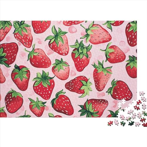 Fruit 300 Teile Puzzle Für Erwachsene Herausforderndes Stress Abbauen Farbenfrohes Delicious Food Impossible Puzzle Geburtstagsgeschenk Für Erwachsene 300pcs (40x28cm) von JIANQIANG