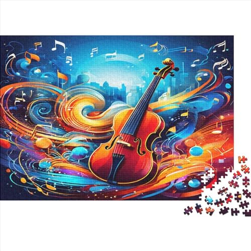 Geigenmusik Puzzle 1000 Teile Puzzle Für Erwachsene Und Kinder Ab 14 Jahren Puzzel 1000pcs (75x50cm) von JIANQIANG