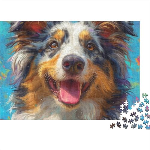 German Shepherd Dog 1000 Teile Puzzle Für Erwachsene Geschicklichkeitsspiel Einzigartiges Spielzeug Geschenk Animals with A Keen Sense of Smell Impossible Puzzle Geburtstagsgeschenk Für Erwachsene 100 von JIANQIANG