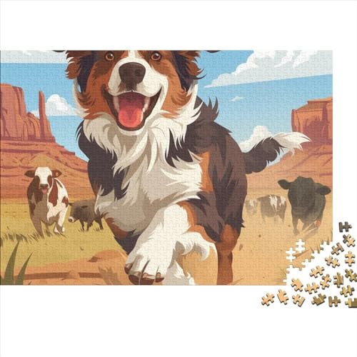 German Shepherd Dog 300 Teile Puzzle Für Erwachsene Geschicklichkeitsspiel Einzigartiges Home Dekoration Animals with A Keen Sense of Smell Impossible Puzzle Geburtstagsgeschenk Für Erwachsene 300pcs von JIANQIANG