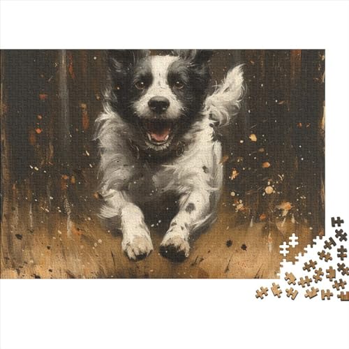 German Shepherd Dog 500 Teile Puzzle Für Erwachsene Geschicklichkeitsspiel Stress Abbauen Home Dekoration Animals with A Keen Sense of Smell Impossible Puzzle Geburtstagsgeschenk Für Erwachsene 500pc von JIANQIANG