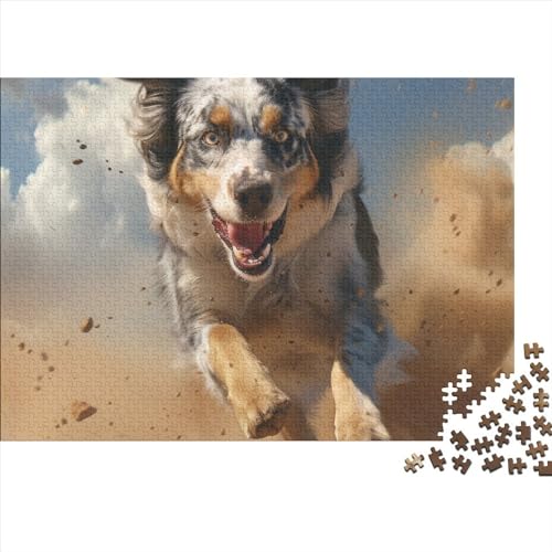 German Shepherd Dog 500 Teile Puzzle Für Erwachsene Geschicklichkeitsspiel Stress Abbauen Spielzeug Geschenk Animals with A Keen Sense of Smell Impossible Puzzle Geburtstagsgeschenk Für Erwachsene 50 von JIANQIANG