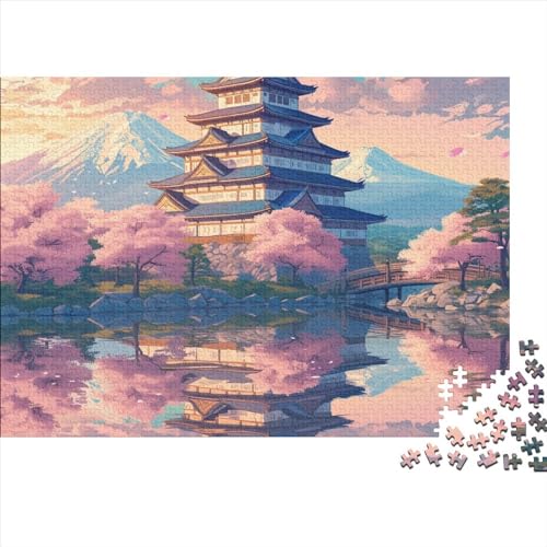 Japanese Tower 1000 Teile Puzzle Für Erwachsene Geschicklichkeitsspiel Einzigartiges Home Dekoration Beautiful Buildings Impossible Puzzle Geburtstagsgeschenk Für Erwachsene 1000pcs (75x50cm) von JIANQIANG