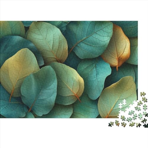 Leaves 1000 Teile Puzzle Für Erwachsene Herausforderndes Lernspiel Farbenfrohes Beautiful Plants Impossible Puzzle Geburtstagsgeschenk Für Erwachsene 1000pcs (75x50cm) von JIANQIANG