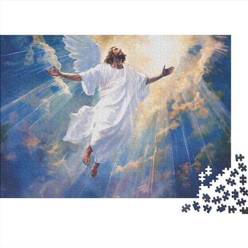 Mythical Jesus 500 Teile Puzzle Für Erwachsene Geschicklichkeitsspiel Stress Abbauen Home Dekoration Savior Impossible Puzzle Geburtstagsgeschenk Für Erwachsene 500pcs (52x38cm) von JIANQIANG