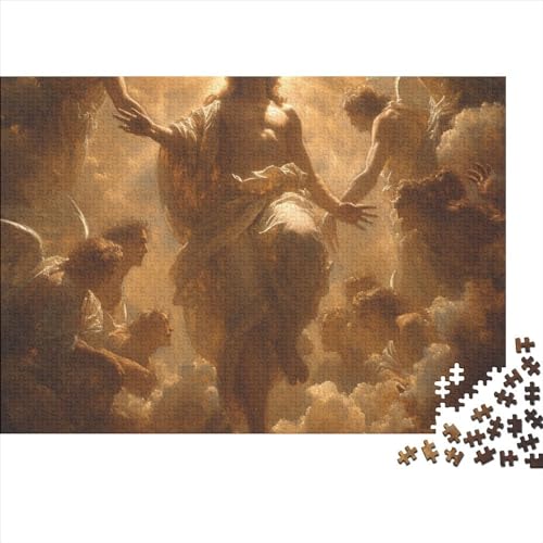 Mythical Jesus 500 Teile Puzzle Für Erwachsene Schwierigkeits Stress Abbauen Home Dekoration Savior Impossible Puzzle Geburtstagsgeschenk Für Erwachsene 500pcs (52x38cm) von JIANQIANG