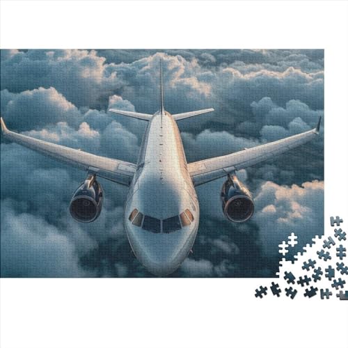 Passenger Aircraft 500 Teile Puzzle Für Erwachsene Herausforderndes Stress Abbauen Farbenfrohes Flying Tools Impossible Puzzle Geburtstagsgeschenk Für Erwachsene 500pcs (52x38cm) von JIANQIANG