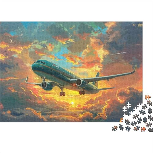 Passenger Aircraft 500 Teile Puzzle Für Erwachsene Herausforderndes Stress Abbauen Spielzeug Geschenk Flying Tools Impossible Puzzle Geburtstagsgeschenk Für Erwachsene 500pcs (52x38cm) von JIANQIANG