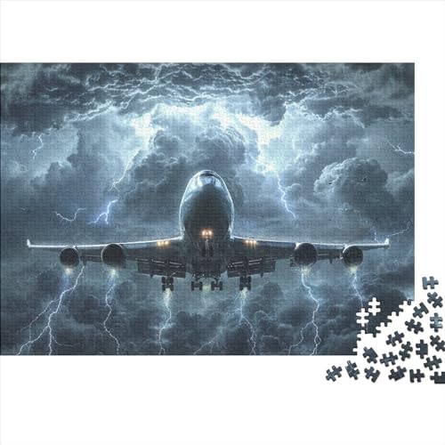 Passenger Aircraft 500 Teile Puzzle Für Erwachsene Schwierigkeits Lernspiel Spielzeug Geschenk Flying Tools Impossible Puzzle Geburtstagsgeschenk Für Erwachsene 500pcs (52x38cm) von JIANQIANG