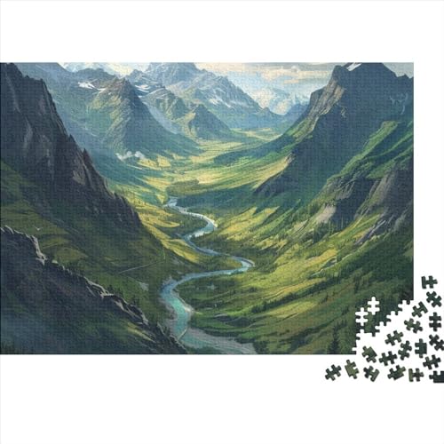 Rivers 300 Teile Puzzle Für Erwachsene Geschicklichkeitsspiel Stress Abbauen Farbenfrohes Flowing Natural Water Flow Impossible Puzzle Geburtstagsgeschenk Für Erwachsene 300pcs (40x28cm) von JIANQIANG