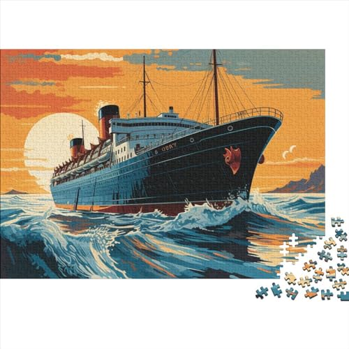 Sailboats 1000 Teile Puzzle Für Erwachsene Geschicklichkeitsspiel Einzigartiges Farbenfrohes Maritime Transportation Impossible Puzzle Geburtstagsgeschenk Für Erwachsene 1000pcs (75x50cm) von JIANQIANG