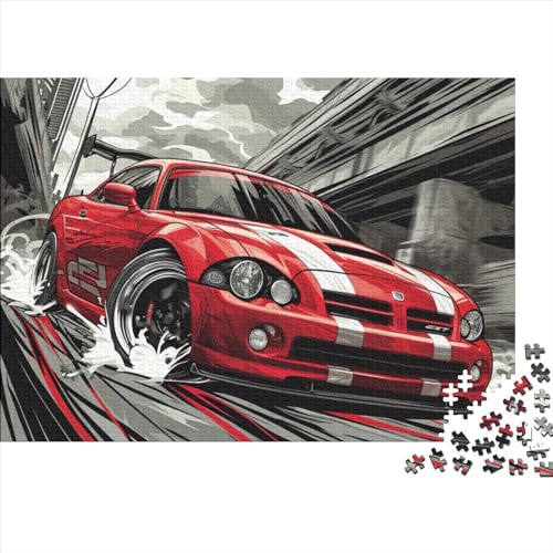 Speed Sports Car 1000 Teile Puzzle Für Erwachsene Geschicklichkeitsspiel Stress Abbauen Home Dekoration A Speeding Mode of Transportation Impossible Puzzle Geburtstagsgeschenk Für Erwachsene 1000pcs ( von JIANQIANG