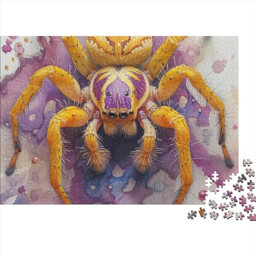 Spider 300 Teile Puzzle Für Erwachsene Geschicklichkeitsspiel Stress Abbauen Home Dekoration Netting Insects Impossible Puzzle Geburtstagsgeschenk Für Erwachsene 300pcs (40x28cm) von JIANQIANG