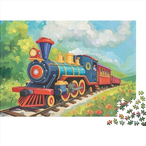 Steam Train 1000 Teile Puzzle Für Erwachsene Geschicklichkeitsspiel Lernspiel Spielzeug Geschenk A Wonderful Mechanical Transportation Tool Impossible Puzzle Geburtstagsgeschenk Für Erwachsene 1000pcs von JIANQIANG