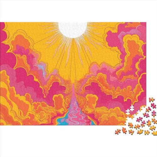 Sunrise 1000 Teile Puzzle Für Erwachsene Geschicklichkeitsspiel Lernspiel Farbenfrohes Chaoyang Impossible Puzzle Geburtstagsgeschenk Für Erwachsene 1000pcs (75x50cm) von JIANQIANG