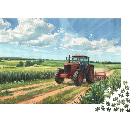 Tractor 300 Teile Puzzle Für Erwachsene Schwierigkeits Stress Abbauen Farbenfrohes Agricultural Power Machine Impossible Puzzle Geburtstagsgeschenk Für Erwachsene 300pcs (40x28cm) von JIANQIANG