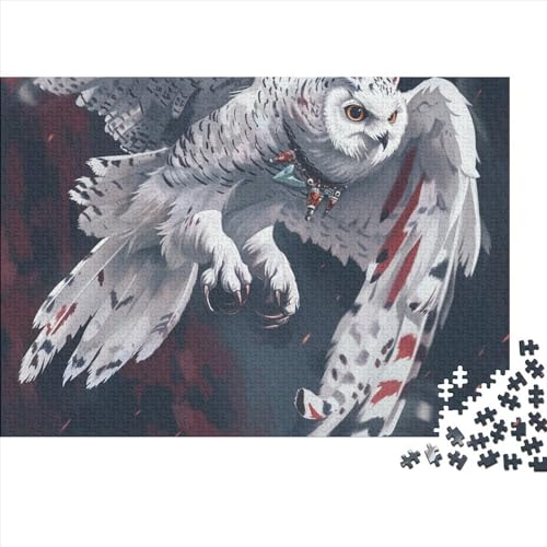 White Owl 300 Teile Puzzle Für Erwachsene Schwierigkeits Lernspiel Home Dekoration Nocturnal Animals Impossible Puzzle Geburtstagsgeschenk Für Erwachsene 300pcs (40x28cm) von JIANQIANG