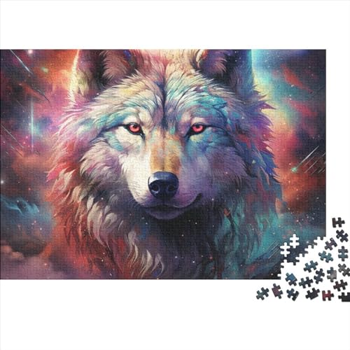 Wolf 1000 Teile Puzzle Für Erwachsene Herausforderndes Einzigartiges Home Dekoration Fierce Animals Impossible Puzzle Geburtstagsgeschenk Für Erwachsene 1000pcs (75x50cm) von JIANQIANG