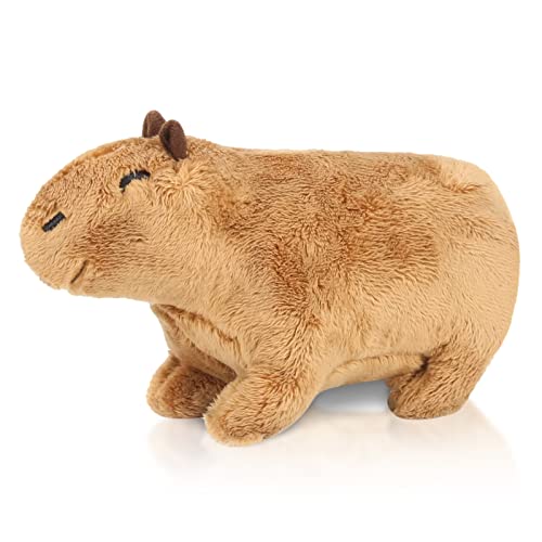 JIASHA Simulation Capybara Plüschtier, Niedlichen Capybara Plüschtier Capybara Kuscheltiere Super Weiche Gefüllte Spielzeug Plüsch, Schlafendes Plüschtier Geschenke für Kinder (A) von JIASHA
