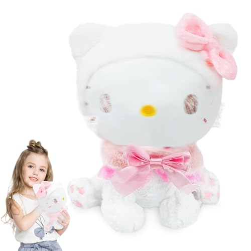 Hello Kitty Kuscheltier,Hello Kitty Plush,Hello Kitty plüsch,Hello Kitty plüschtier,Hello Kitty Kawaii Plush,Kurzem Plüsch Waschbar Stofftier für Kinder Mädchen Erwachsene Party(G) von JIASHA