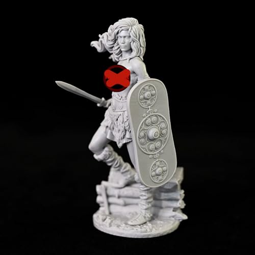 JICHENJIAN 1/24 Ancient Female Warrior Resin Model Kit Unbemalt und unmontiert Soldat Resin Model Kit //Z9s7h5 von JICHENJIAN