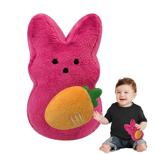 JIEBWCHA Ausgestopftes Kaninchen,Plüschkaninchen - Hase Kuscheltier Kuscheltier Plüschpuppe | Sammlung Puppenspielzeug, weiche Stofftier-Sofa-Dekoration für Kindertag, Ostern, Geburtstag von JIEBWCHA