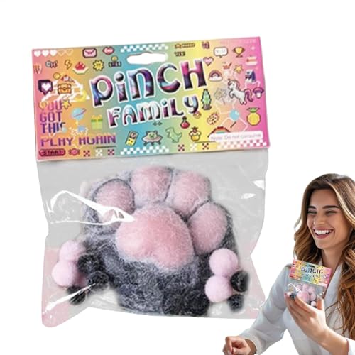 JIEBWCHA Cute Cat Paw Squeeze Toy - Big Cat Paw Squishy Toy, Dekompressions Cat Paw, Lustig Handgemachte Anti-Stresss Pielzeug Plüsch Für Stressabbau, Kinder Und Erwachsene von JIEBWCHA