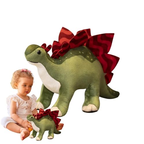 JIEBWCHA Dinosaurier Plushie, Dinosaurier Plüsch | Cartoon Dinosaurier Stoffed Puppe - Weicher und entzückender Plüsch, 40 cm/15,7 Zoll lustige Plüschpuppe Home Dekoration für Kinder Schlafbegleiter von JIEBWCHA