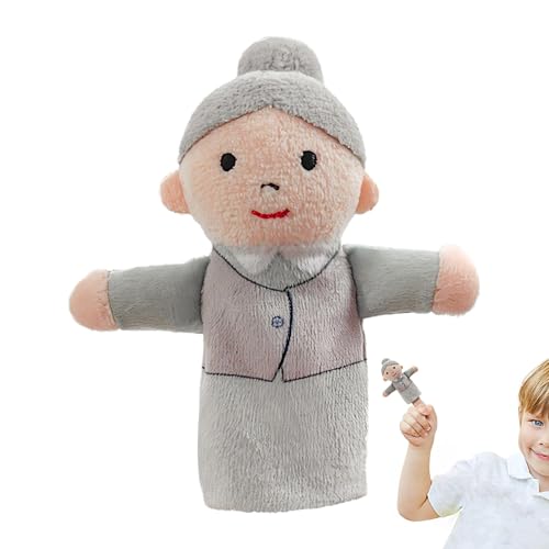 JIEBWCHA Finger-Familienpuppen,Kinder-Fingerpuppen | Niedliche Hand-Fingerpuppen, Fingerspielzeug für Kinder,Lustige Plüschfiguren Spielzeug Familie Fingerpuppe Spielzeug für Heimschulpartys von JIEBWCHA