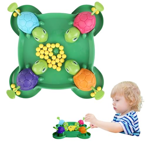 JIEBWCHA Kinderspiel Hungry Schildkröte Family Brettspiel, Hungrige Schildkröten Brettspiele Für Kinder, Hungrige Schildkröte Interaktives Lernspielzeug, Schildkröte Gesellschaftsspiel, 4 Spieler von JIEBWCHA