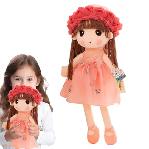 JIEBWCHA Plüsch-Stoffpuppe,Plüsch-Stoffpuppen-Figurenspielzeug,Niedliche ausgestopfte Prinzessinnen-Schlafspielzeuge | Sleeping Cuddle Buddy Princess Doll Spielzeug für Kinder, Kinder, Mädchen, von JIEBWCHA