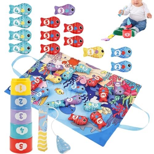 JIEBWCHA Zählen Sortieren Kinderspielzeug | Stoff Farberkennung Spiel Zählen Lernen | Kognitives Entwicklungsspiel Angelspiel | Für 0-36 Monate Mädchen Klassifizierung JIEBWCHA Zählen Sortieren Kinderspielzeug | Stoff Farberkennung Spiel Zählen Lernen | Kognitives Entwicklungsspiel Angelspiel | Für 0-36 Monate Mädchen Klassifizierung von JIEBWCHA