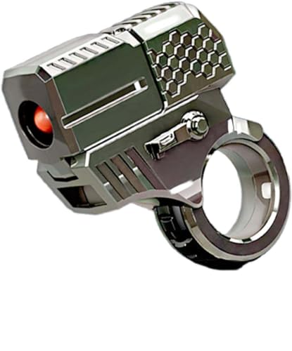 Launcher Model Ring One-Click Eject Decompression Fidget Ring with 20 Soft Bullets (A) von JIERUYI