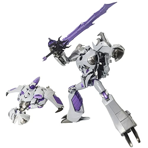 JIGFLY 7,9 Zoll Transformer Prime Megatron Actionfigur Modell Roboter Spielzeug Geschenk Der Anführer der Decepticons Deformation Cybertron Fighter KO-Version von JIGFLY