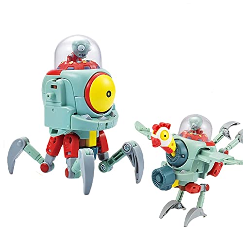 Plants vs Zombies Toys PVZ Actionfigur Gargantuar Prime,Zombot Tomorrow-tron,Zombot War Wagon,Zombot Plank Walker,Zombot Sphinx-inator Transform Robot Doll Zombie BOSS Halloween Christmas Party von JIGFLY