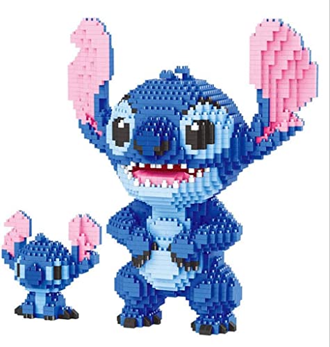 JIGSAWTOY YAW Kunststoffteilchen Micro Building Blocks Puzzle, Stich Toy Cartoon Kinder pädagogisches Spielzeug Puzzle, Erwachsene Dekompressiongeschenk von JIGSAWTOY YAW