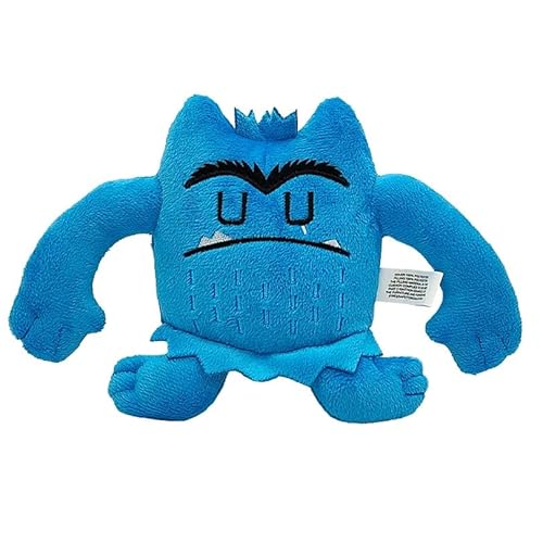 JIIENO Cartoon Monster Puppe, Niedliches Plüschtier, 15cm, Unisex, Blau von JIIENO