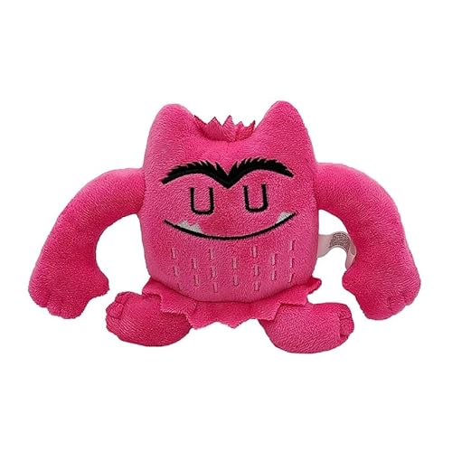 JIIENO Niedliches Monster Plüsch 15cm, Mein emotionales kleines Monster Cartoon Puppe Die Farbe Monster weiches Plüschtier für Weihnachten Geburtstag Geschenke (Rosa) von JIIENO