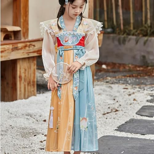 JIMINISO Antikes Kostüm, Prinzessin, Cosplay, Bühnenkleid, traditionelles chinesisches Kleid, zweifarbiges Sommerkleid von JIMINISO