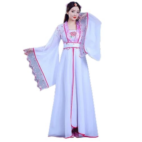 JIMINISO Antikes chinesisches Kostüm, Fee, Cosplay, Damenkleid, Stickerei, Blumenmuster, Anzug, Festival-Outfit von JIMINISO