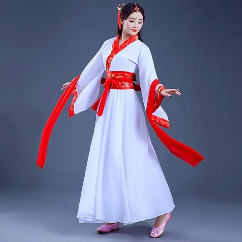 JIMINISO Antikes chinesisches Kostüm, Fee, Cosplay, Damenkleid, Stickerei, Blumenmuster, Anzug, Festival-Outfit von JIMINISO