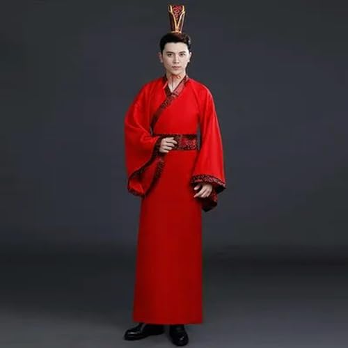 JIMINISO Man Han Tang Qin Offizielle Dynastie Ministers Antike Performance Kostüm Chinesische Männer Traditionelle Bühne Student Cosplay von JIMINISO