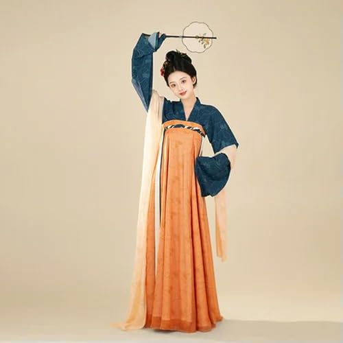 JIMINISO Tang Dynasty Elegantes Cosplay-Kleid, 2-teilig, traditionelles chinesisches Kleid, Wiederherstellung, alte Kostüme von JIMINISO