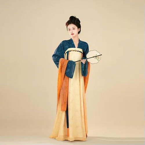 JIMINISO Tang Dynasty Elegantes Cosplay-Kleid, 2-teilig, traditionelles chinesisches Kleid, Wiederherstellung, alte Kostüme von JIMINISO