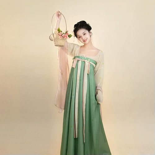 Original Tang-Dynastie bedruckte Prinzessin Cosplay Hanfu Kleid Anzug für Frauen süße Tanzkostüme alte chinesische von JIMINISO