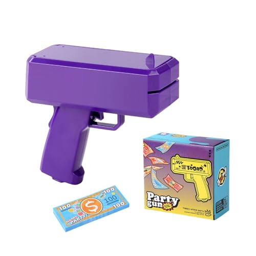 Geld-Shooter-Maschine, Handheld-Spray-Bargeld,Geldmaschine lässt es regnen Spielzeug-Shooter - Handheld Bill Spray, Make It Rain Toy Shooter, Batterie nicht im Lieferumfang enthalten für Game Movies P von JINGAN