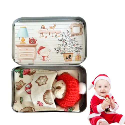 JINGAN Taschenbär, Taschenbär-Umarmung - Tierplüschtiere Weihnachten | Kleines Taschenbär-Umarmungskarten-Set, Stofftierpuppe für die Weihnachtsfeier, weicher Weihnachtsbär von JINGAN