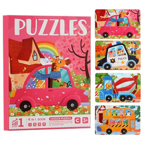 Puzzles für Kinder, Puzzlespielzeug für Kleinkinder - Magnetisches Puzzlespiel für - Lustige Lern- und Reiserätsel für, Mädchen und Kinder im Vorschulalter von JINGAN